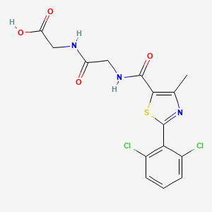 N-{[2-(2,6-dichlorophenyl)-4-methyl-1,3-thiazol-5-yl]carbonyl}glycylglycine