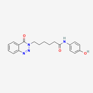 N-(4-hydroxyphenyl)-6-(4-oxo-1,2,3-benzotriazin-3(4H)-yl)hexanamide