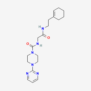 N-(2-{[2-(cyclohex-1-en-1-yl)ethyl]amino}-2-oxoethyl)-4-(pyrimidin-2-yl)piperazine-1-carboxamide