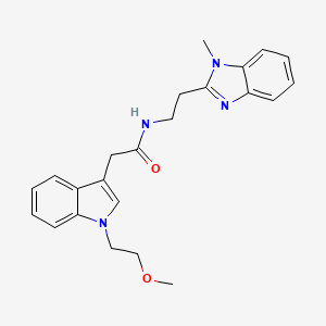 2-[1-(2-methoxyethyl)-1H-indol-3-yl]-N-[2-(1-methyl-1H-benzimidazol-2-yl)ethyl]acetamide