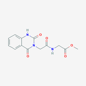 methyl N-[(2-hydroxy-4-oxoquinazolin-3(4H)-yl)acetyl]glycinate