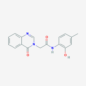 N-(2-hydroxy-4-methylphenyl)-2-(4-oxoquinazolin-3(4H)-yl)acetamide