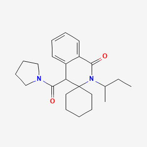 2'-(butan-2-yl)-4'-(pyrrolidin-1-ylcarbonyl)-2'H-spiro[cyclohexane-1,3'-isoquinolin]-1'(4'H)-one