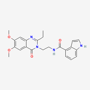 N-[2-(2-ethyl-6,7-dimethoxy-4-oxoquinazolin-3(4H)-yl)ethyl]-1H-indole-4-carboxamide