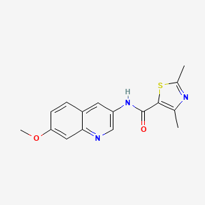 N-(7-methoxyquinolin-3-yl)-2,4-dimethyl-1,3-thiazole-5-carboxamide