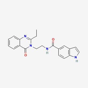 N-[2-(2-ethyl-4-oxoquinazolin-3(4H)-yl)ethyl]-1H-indole-5-carboxamide