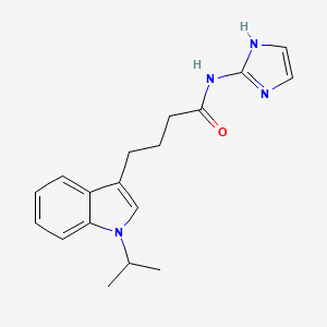 molecular formula C18H22N4O B11005822 N-(1H-imidazol-2-yl)-4-[1-(propan-2-yl)-1H-indol-3-yl]butanamide 