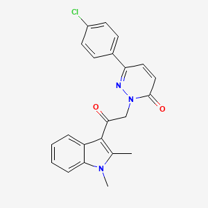 6-(4-chlorophenyl)-2-[2-(1,2-dimethyl-1H-indol-3-yl)-2-oxoethyl]pyridazin-3(2H)-one