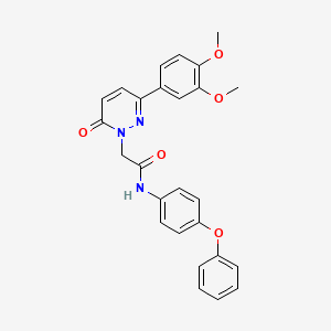 2-(3-(3,4-dimethoxyphenyl)-6-oxopyridazin-1(6H)-yl)-N-(4-phenoxyphenyl)acetamide