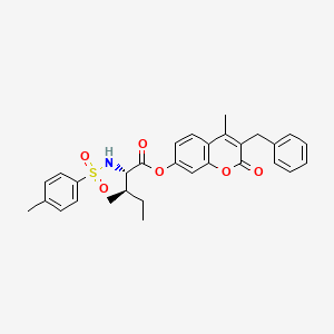 3-benzyl-4-methyl-2-oxo-2H-chromen-7-yl N-[(4-methylphenyl)sulfonyl]-L-isoleucinate