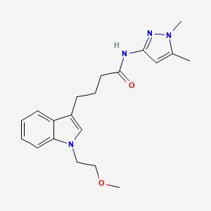 N-(1,5-dimethyl-1H-pyrazol-3-yl)-4-[1-(2-methoxyethyl)-1H-indol-3-yl]butanamide