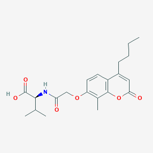 molecular formula C21H27NO6 B11005900 N-{[(4-butyl-8-methyl-2-oxo-2H-chromen-7-yl)oxy]acetyl}-L-valine 