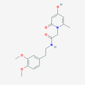 molecular formula C18H22N2O5 B11005935 N-[2-(3,4-dimethoxyphenyl)ethyl]-2-(4-hydroxy-6-methyl-2-oxopyridin-1(2H)-yl)acetamide 