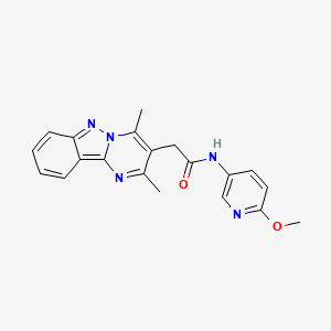 2-(2,4-dimethylpyrimido[1,2-b]indazol-3-yl)-N-(6-methoxypyridin-3-yl)acetamide