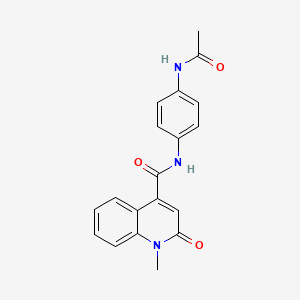 N-[4-(acetylamino)phenyl]-1-methyl-2-oxo-1,2-dihydroquinoline-4-carboxamide