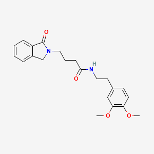 N-[2-(3,4-dimethoxyphenyl)ethyl]-4-(1-oxo-1,3-dihydro-2H-isoindol-2-yl)butanamide