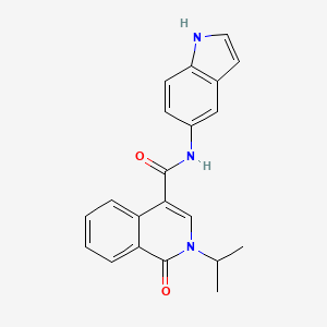 N-(1H-indol-5-yl)-1-oxo-2-(propan-2-yl)-1,2-dihydroisoquinoline-4-carboxamide