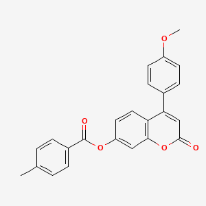 4-(4-methoxyphenyl)-2-oxo-2H-chromen-7-yl 4-methylbenzoate