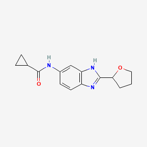 N-[2-(tetrahydrofuran-2-yl)-1H-benzimidazol-6-yl]cyclopropanecarboxamide