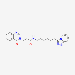 3-(4-oxoquinazolin-3(4H)-yl)-N-[6-([1,2,4]triazolo[4,3-a]pyridin-3-yl)hexyl]propanamide