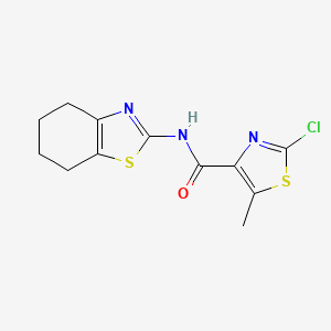 2-chloro-5-methyl-N-(4,5,6,7-tetrahydro-1,3-benzothiazol-2-yl)-1,3-thiazole-4-carboxamide