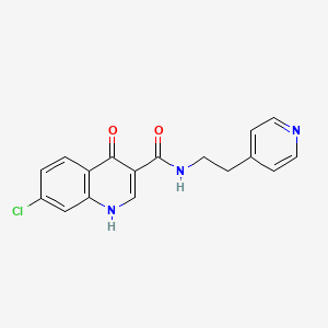 7-chloro-4-hydroxy-N-[2-(pyridin-4-yl)ethyl]quinoline-3-carboxamide