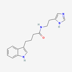 molecular formula C17H20N4O B11006156 N-[2-(1H-imidazol-4-yl)ethyl]-4-(1H-indol-3-yl)butanamide 