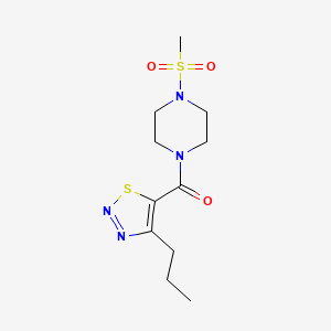 [4-(Methylsulfonyl)piperazin-1-yl](4-propyl-1,2,3-thiadiazol-5-yl)methanone