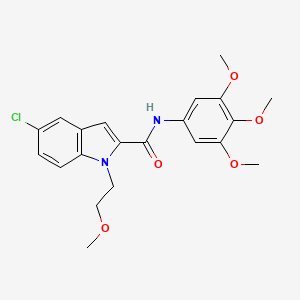 5-chloro-1-(2-methoxyethyl)-N-(3,4,5-trimethoxyphenyl)-1H-indole-2-carboxamide