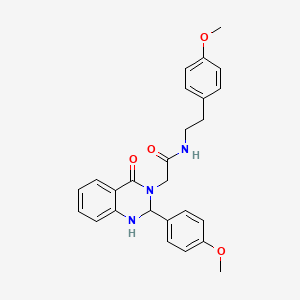 N-[2-(4-methoxyphenyl)ethyl]-2-[2-(4-methoxyphenyl)-4-oxo-1,4-dihydroquinazolin-3(2H)-yl]acetamide