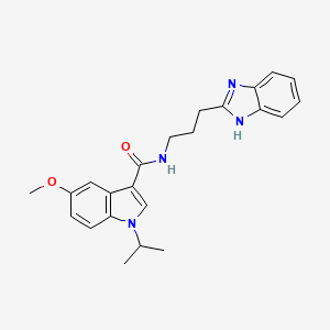 N-[3-(1H-benzimidazol-2-yl)propyl]-5-methoxy-1-(propan-2-yl)-1H-indole-3-carboxamide