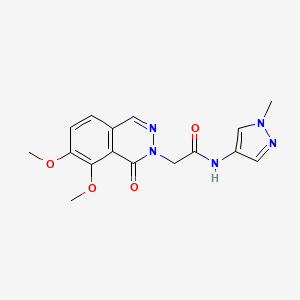 2-(7,8-dimethoxy-1-oxophthalazin-2(1H)-yl)-N-(1-methyl-1H-pyrazol-4-yl)acetamide