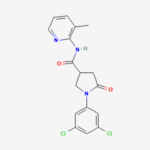 1-(3,5-dichlorophenyl)-N-(3-methylpyridin-2-yl)-5-oxopyrrolidine-3-carboxamide