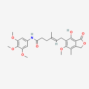 (4E)-6-(4-hydroxy-6-methoxy-7-methyl-3-oxo-1,3-dihydro-2-benzofuran-5-yl)-4-methyl-N-(3,4,5-trimethoxyphenyl)hex-4-enamide