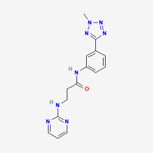 N-[3-(2-methyl-2H-tetrazol-5-yl)phenyl]-N~3~-pyrimidin-2-yl-beta-alaninamide