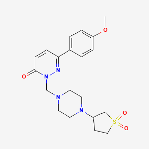 2-((4-(1,1-dioxidotetrahydrothiophen-3-yl)piperazin-1-yl)methyl)-6-(4-methoxyphenyl)pyridazin-3(2H)-one