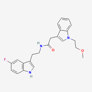 N-[2-(5-fluoro-1H-indol-3-yl)ethyl]-2-[1-(2-methoxyethyl)-1H-indol-3-yl]acetamide