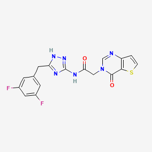 molecular formula C17H12F2N6O2S B11006414 C17H12F2N6O2S 