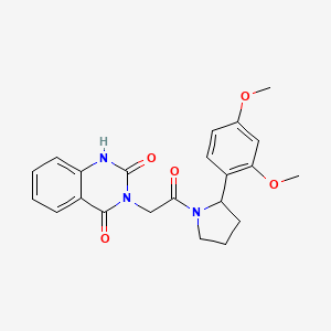 3-{2-[2-(2,4-Dimethoxyphenyl)-1-pyrrolidinyl]-2-oxoethyl}-2,4(1H,3H)-quinazolinedione