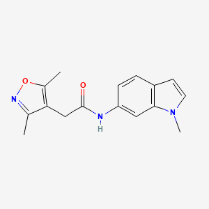 molecular formula C16H17N3O2 B11006456 2-(3,5-dimethyl-1,2-oxazol-4-yl)-N-(1-methyl-1H-indol-6-yl)acetamide 