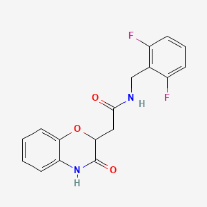 N-(2,6-difluorobenzyl)-2-(3-hydroxy-2H-1,4-benzoxazin-2-yl)acetamide