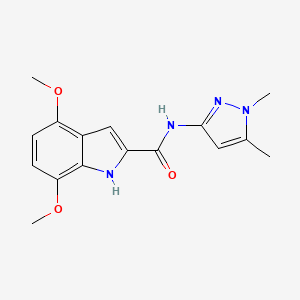 N-(1,5-dimethyl-1H-pyrazol-3-yl)-4,7-dimethoxy-1H-indole-2-carboxamide