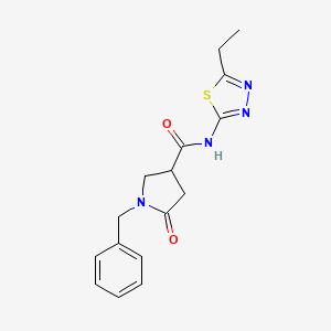 1-benzyl-N-(5-ethyl-1,3,4-thiadiazol-2-yl)-5-oxopyrrolidine-3-carboxamide