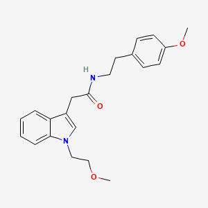 2-[1-(2-methoxyethyl)-1H-indol-3-yl]-N-[2-(4-methoxyphenyl)ethyl]acetamide