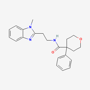 N-[2-(1-methyl-1H-benzimidazol-2-yl)ethyl]-4-phenyltetrahydro-2H-pyran-4-carboxamide