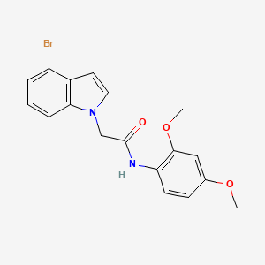 2-(4-bromo-1H-indol-1-yl)-N-(2,4-dimethoxyphenyl)acetamide