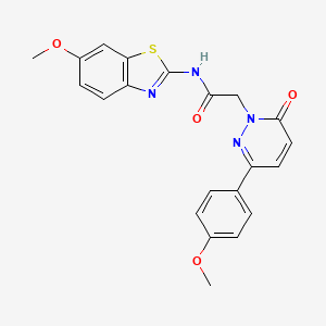 N-[(2Z)-6-methoxy-1,3-benzothiazol-2(3H)-ylidene]-2-[3-(4-methoxyphenyl)-6-oxopyridazin-1(6H)-yl]acetamide