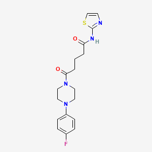 5-[4-(4-fluorophenyl)piperazin-1-yl]-5-oxo-N-(1,3-thiazol-2-yl)pentanamide