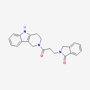 2-[3-oxo-3-(1,3,4,5-tetrahydro-2H-pyrido[4,3-b]indol-2-yl)propyl]-2,3-dihydro-1H-isoindol-1-one