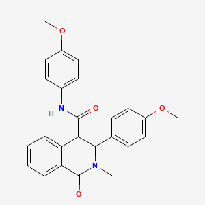 N,3-bis(4-methoxyphenyl)-2-methyl-1-oxo-1,2,3,4-tetrahydroisoquinoline-4-carboxamide